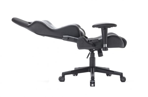 Gamestoel Classic - bureaustoel - stof bekleding - zwart grijs - Meubel Plein