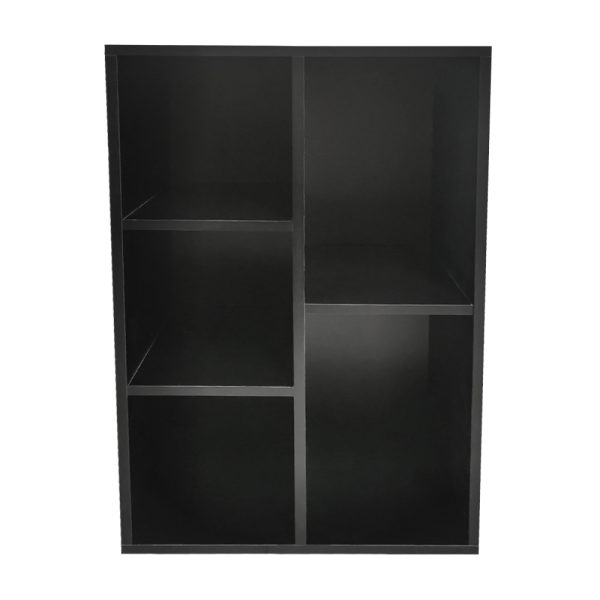 Boekenkast Vakkie 5 open vakkenkast - LP vinyl opbergkast - wandkast - zwart - Meubel Plein