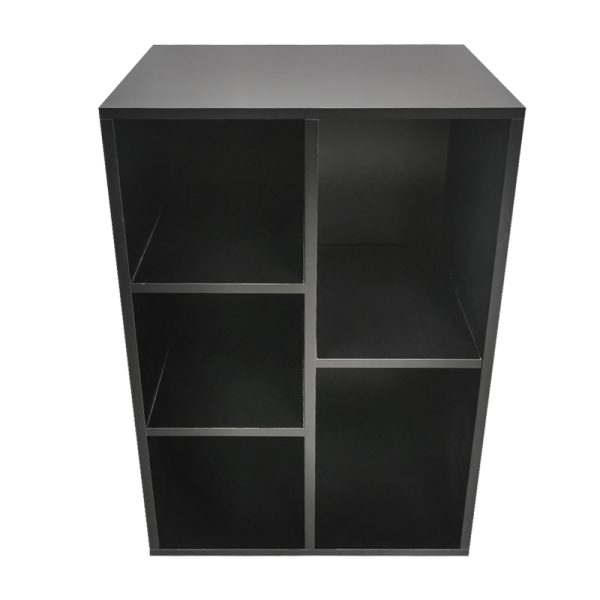 Boekenkast Vakkie 5 open vakkenkast - LP vinyl opbergkast - wandkast - zwart - Meubel Plein