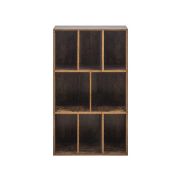 LP platen opbergkast - platenkast - opbergen lp vinyl platen - boekenkast - vintage bruin - Meubel Plein