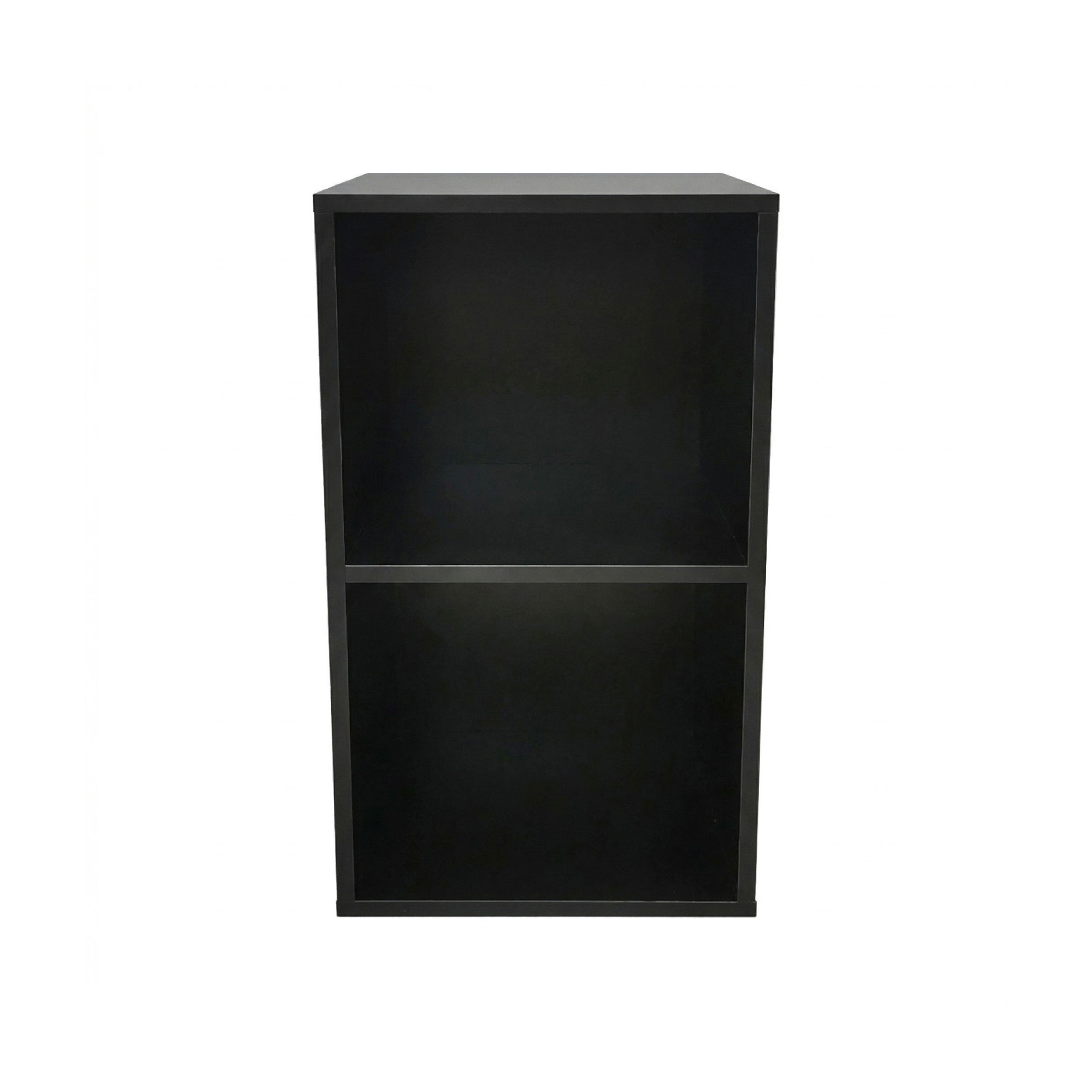 VDD Vinyl Opbergkast - Kast met 2 Vakken - 70 x 36 x 34,5 cm - Zwart - alternatieve afbeelding