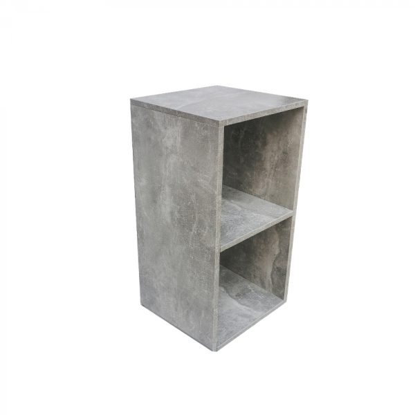 Vakkenkast Vakkie 2 open vakken opbergkast - boekenkast - wandkast - grijs beton - Meubel Plein
