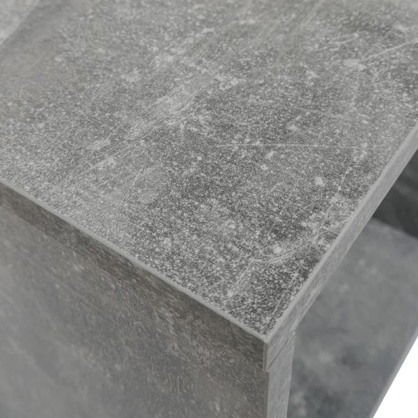 Vinyl lp platen opbergkast - opbergen lp vinyl platen - boekenkast - 2 vakken - grijs beton - Meubel Plein