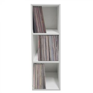 Vinyl lp platen kast - opbergen lp platen - platenspeler meubel - bruin - Meubel Plein