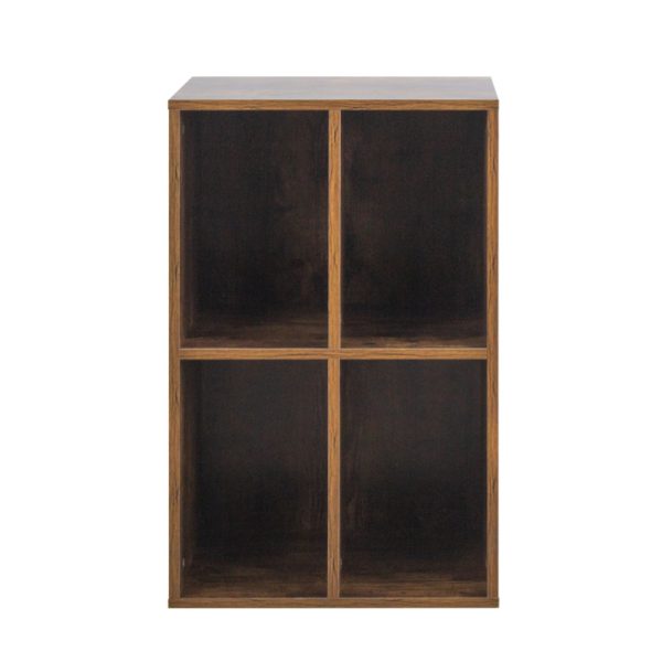 Vinyl lp platen kast - opbergen lp platen - platenspeler meubel - bruin - Meubel Plein