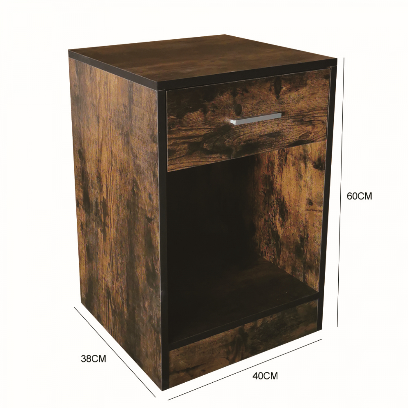 VDD - Nachtkastje - Nachtkastje bruin - Nachtkastje hout - Nachtkastje modern - Meubel Plein VDD - Nachtkastje - Nachtkastje bruin - Nachtkastje hout - Nachtkastje modern - Meubel Plein