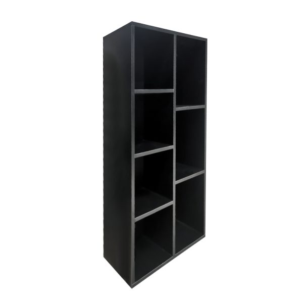 Boekenkast - open vakkenkast - wandkast - zwart - Meubel Plein