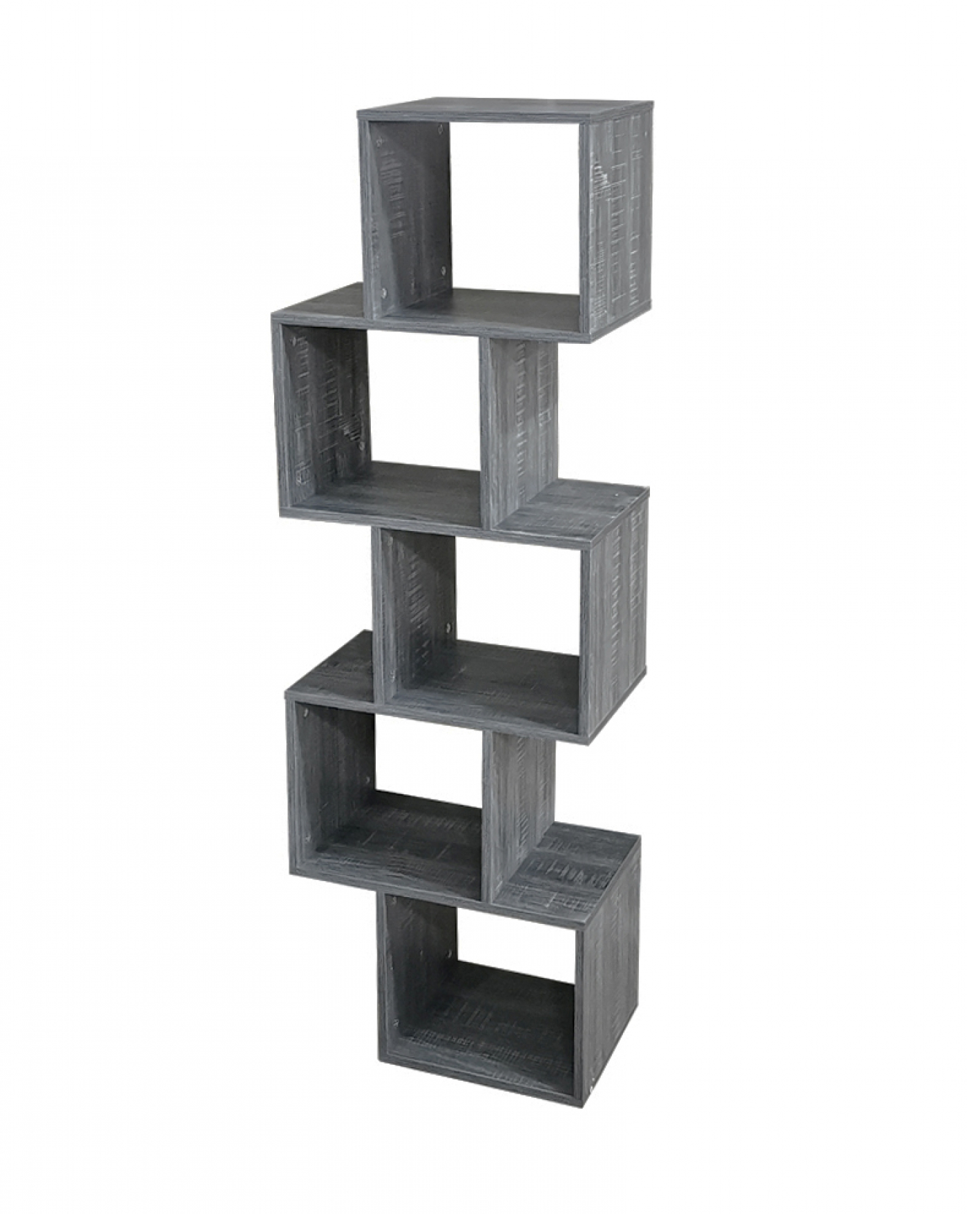 Vakkenkast boekenkast Yoep - gestapeld kubus - grijskleurig