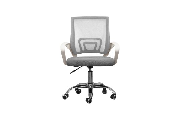 VDD Bureaustoel – grijs/wit – ergonomisch – hoogte verstelbaar - Meubel Plein