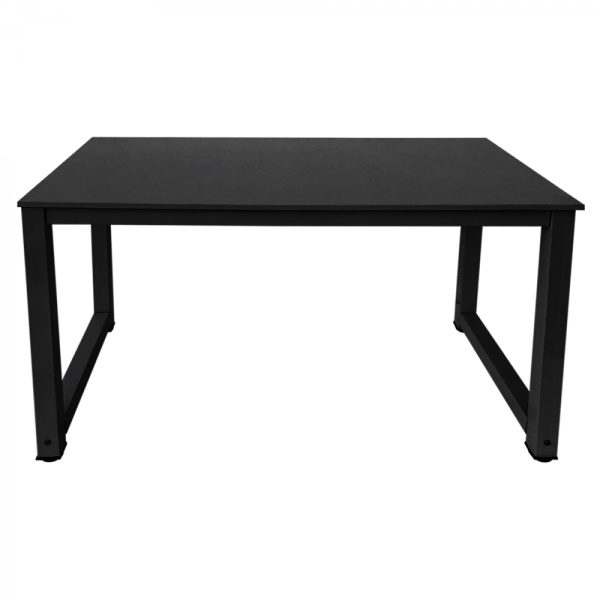 Bureau computer tafel - keukentafel - metaal hout - 120 cm x 60 cm - zwart - Meubel Plein