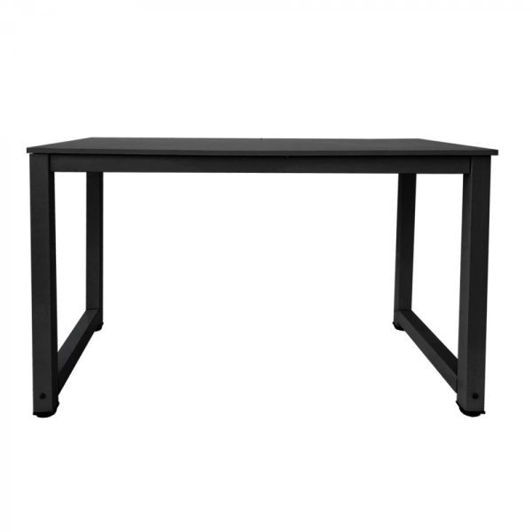 Bureau computer tafel - keukentafel - metaal hout - 120 cm x 60 cm - zwart - Meubel Plein