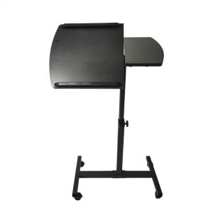 Bureau computer tafel - keukentafel - metaal hout - 120 cm x 60 cm - zwart - Meubel Plein