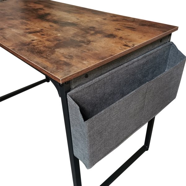 Bureau Stoer - laptoptafel - computertafel - 120 cm breed - vintage bruin - Meubel Plein