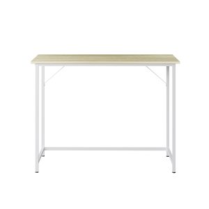 Bureau computer tafel - keukentafel - metaal hout - 120 cm x 60 cm - zwart - Meubel Plein