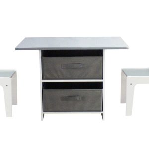 VDD Kindertafel met Stoeltjes en Opbergruimte - Bouwtafel - Speeltafel Kinderen - Multifunctioneel