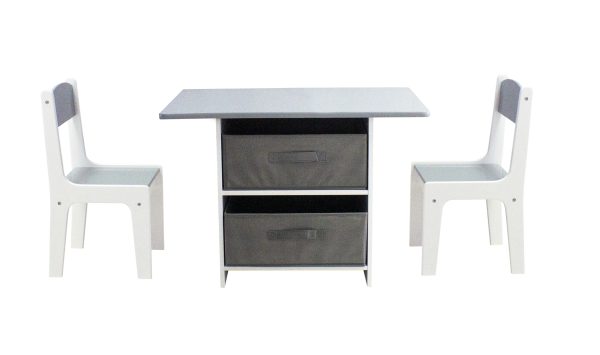 VDD Kindertafel met Stoeltjes en Opbergruimte - Bouwtafel - Speeltafel Kinderen - Multifunctioneel - Meubel Plein
