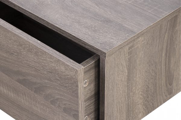 Zwevend nachtkasje - hangend halkastje - met lade - 50 cm breed - Meubel Plein
