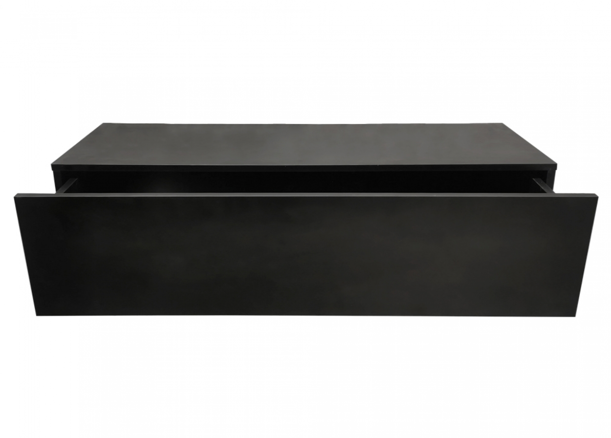 Zwevend halkastje - hangende dressoir kast - 100 cm breed - zwart