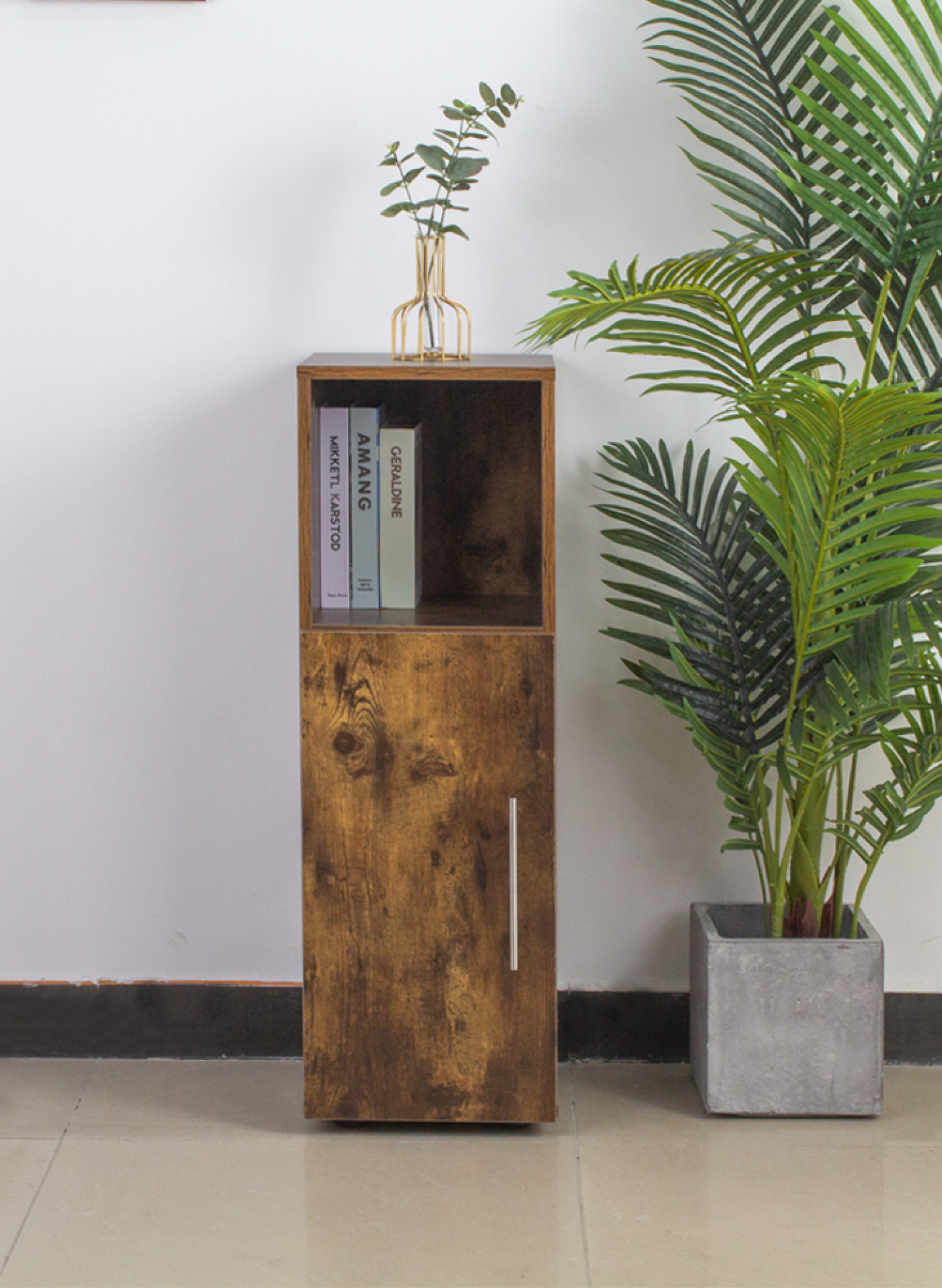 VDD - Nachtkastje - Nachtkastje walnoot - Nachtkastje hout - Nachtkastje modern - alternatieve afbeelding