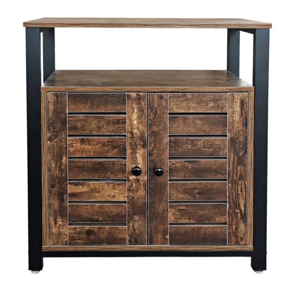 Wandkast dressoir industrieel vintage Stoer design - boekenkast opbergkast metaal hout - Meubel Plein