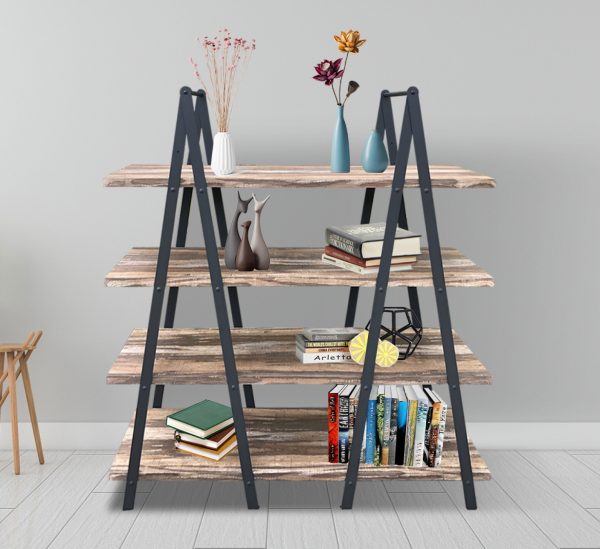 Wandkast boekenkast Stoer - industrieel design metaal - 140 x 146 cm - Meubel Plein