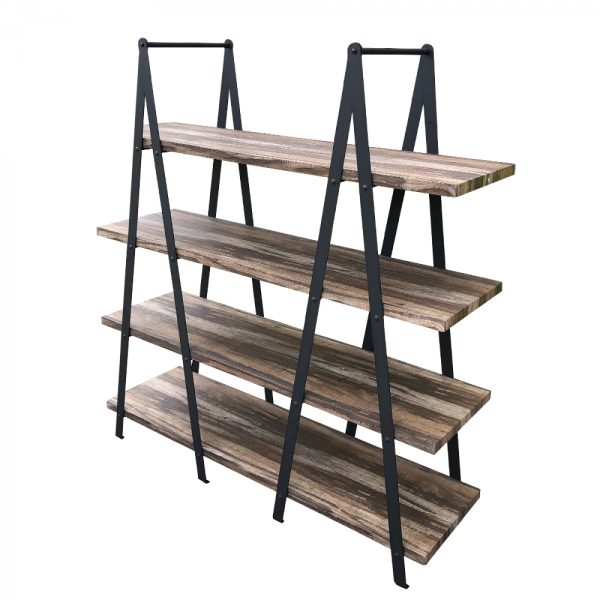 Wandkast boekenkast Stoer - industrieel design metaal - 140 x 146 cm - Meubel Plein