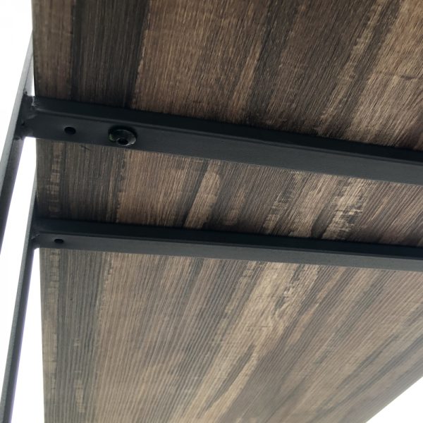 Wandkast boekenkast Stoer - industrieel design metaal - 140 x 146 cm - Meubel Plein