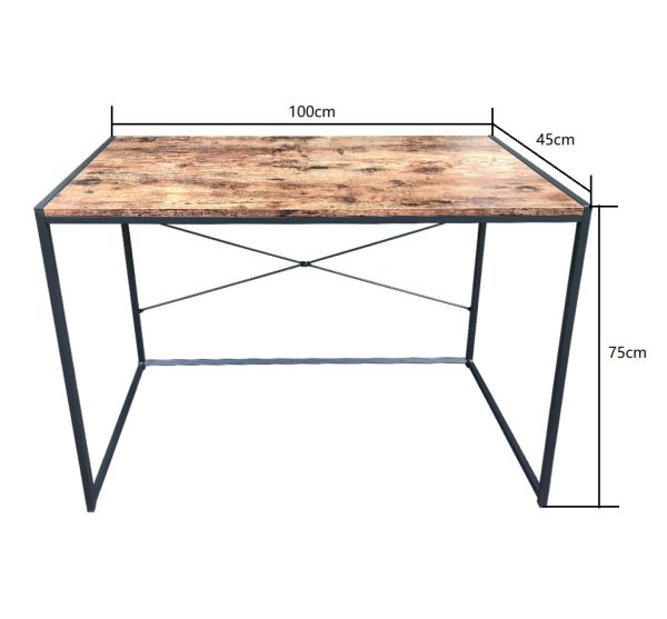 Bureau Stoer - laptoptafel - computertafel - sidetable - industrieel design - 100 cm breed - Meubel Plein