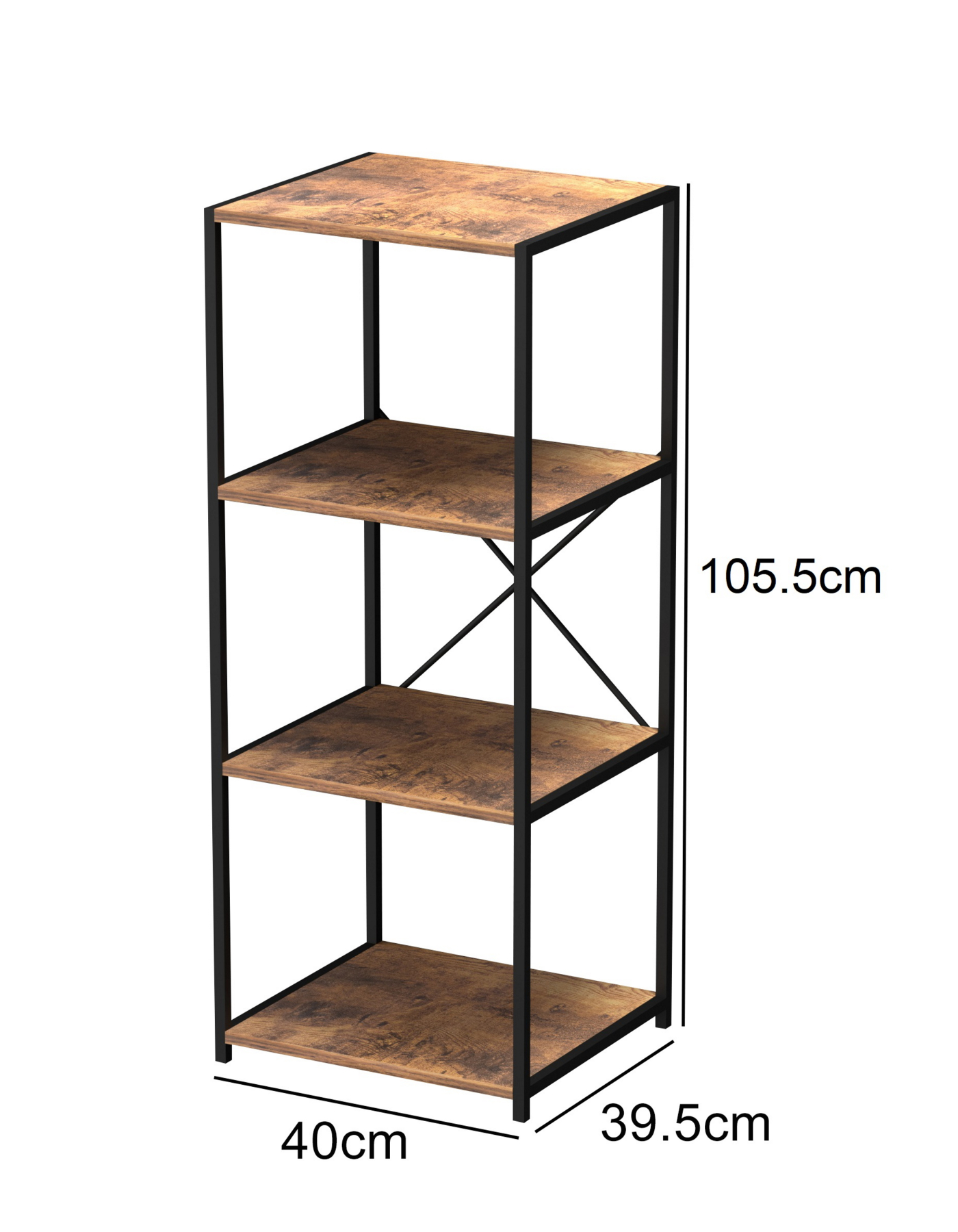 Keukenkast industrieel - keukenrek organizer - 105 cm hoog - Meubel Plein Keukenkast industrieel - keukenrek organizer - 105 cm hoog - Meubel Plein