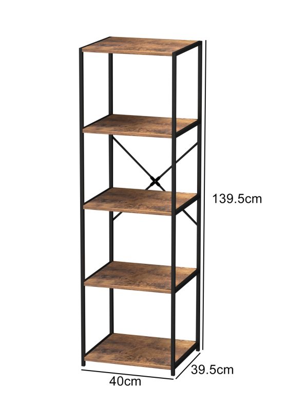 Keukenkast industrieel - keukenrek organizer - 139.5 cm hoog - Meubel Plein