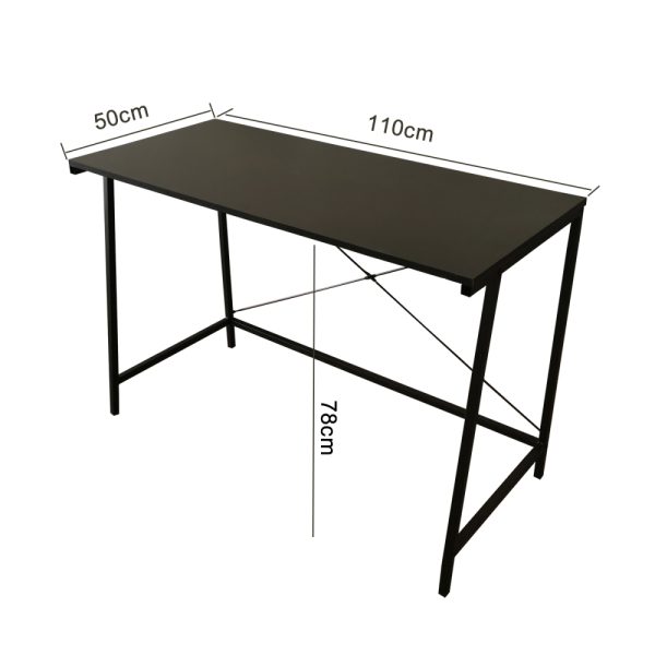 Bureau - laptoptafel - computertafel - industrieel - zwart - Meubel Plein