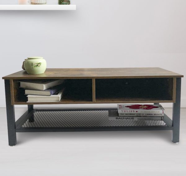 TV meubel kast dressoir Stoer industrieel vintage design 140 cm - Meubel Plein
