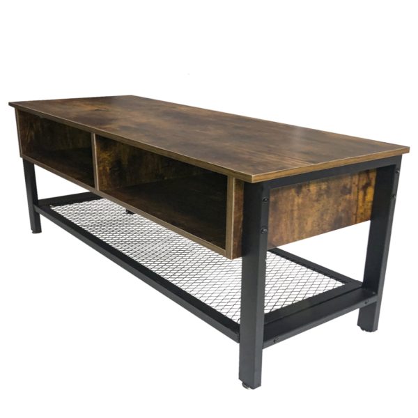 TV meubel kast dressoir Stoer industrieel vintage design 140 cm - Meubel Plein