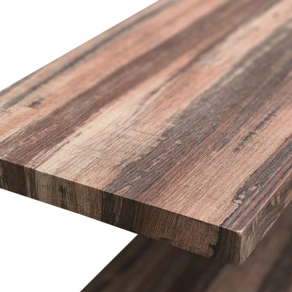 Wandrek ladder Stoer - wandplank boekenkast - wandkast - industrieel - 2 opbergplanken - Meubel Plein