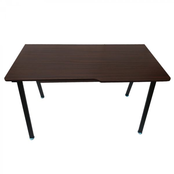 Computertafel bureau Stoer - industrieel vintage - 130 cm breed - zwart metaal bruin hout - Meubel Plein