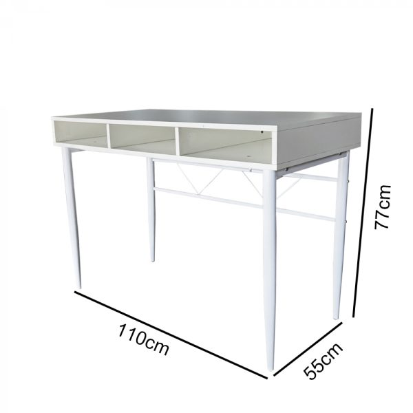 Bureau Stoer - sidetable hal of gang - industrieel moderne stijl - wit - Meubel Plein