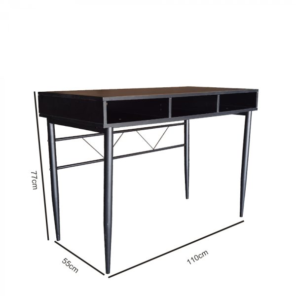 Bureau Stoer - sidetable hal of gang - industrieel moderne stijl - zwart - Meubel Plein