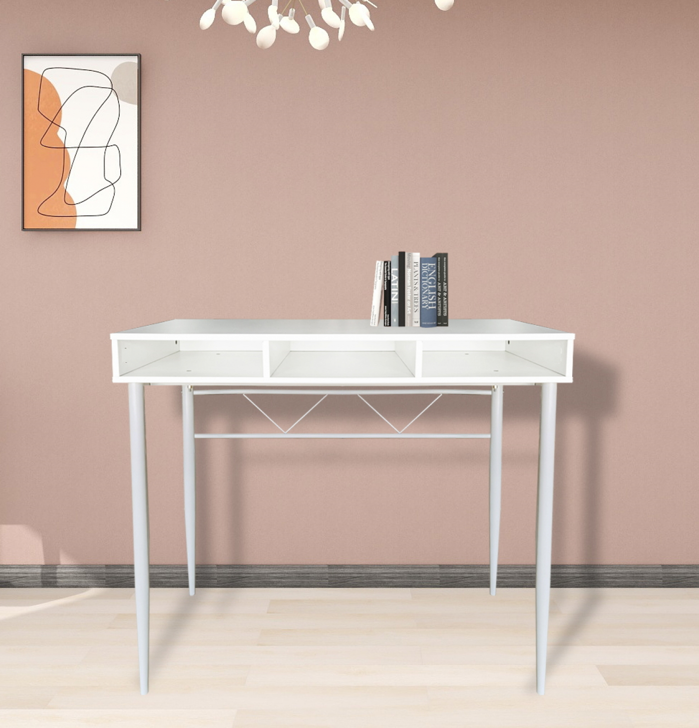 Sidetable - consoletafel - hal dressoir - wandtafel - wit - alternatieve afbeelding