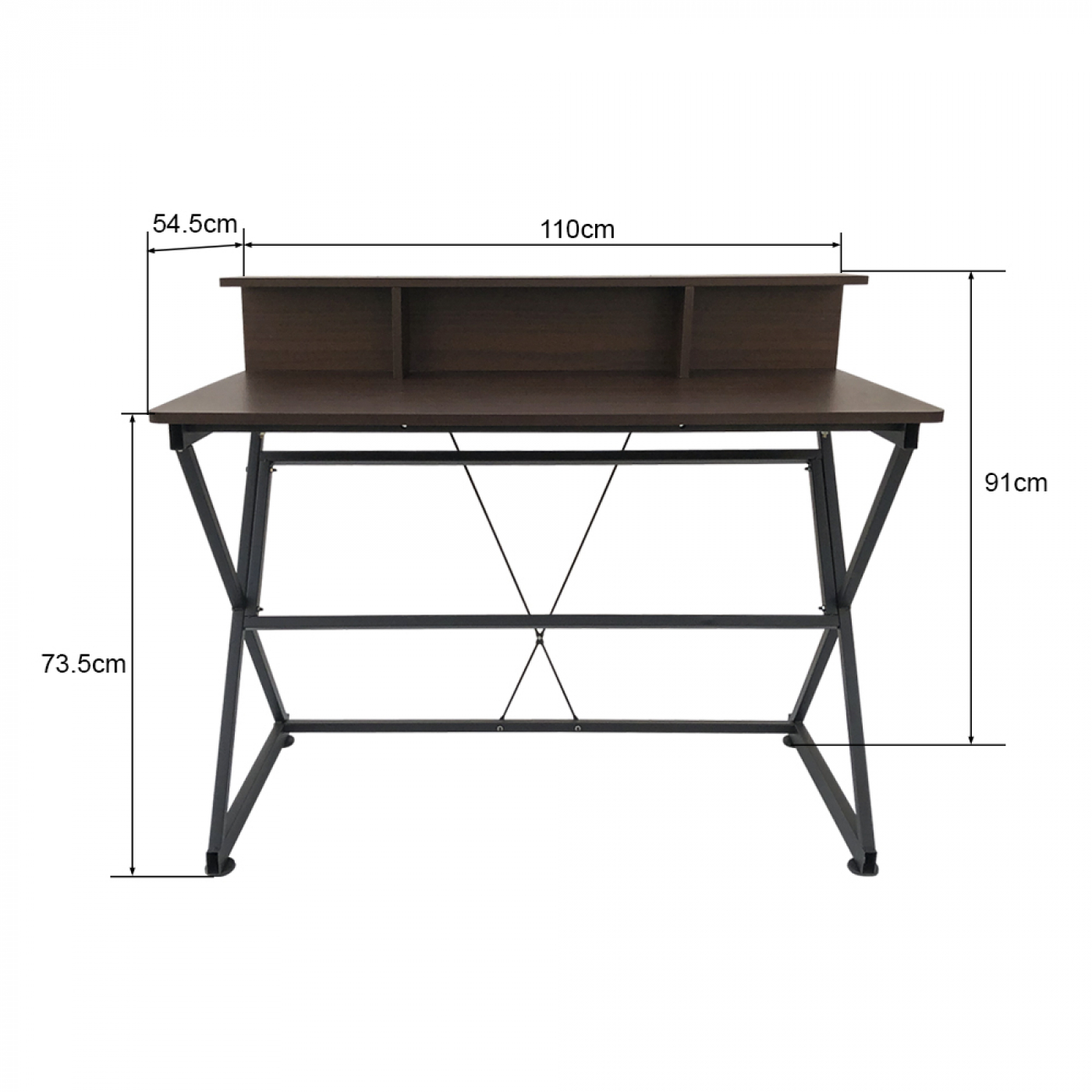 Bureau tafel computer laptop Stoer - industrieel vintage stijl - 110 cm breed - Meubel Plein Bureau tafel computer laptop Stoer - industrieel vintage stijl - 110 cm breed - Meubel Plein