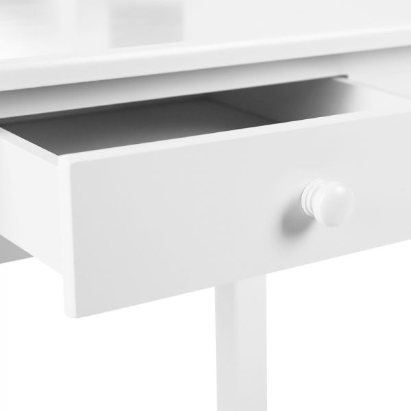 Kaptafel met krukje - opmaaktafel kinderkamer met spiegels - Meubel Plein