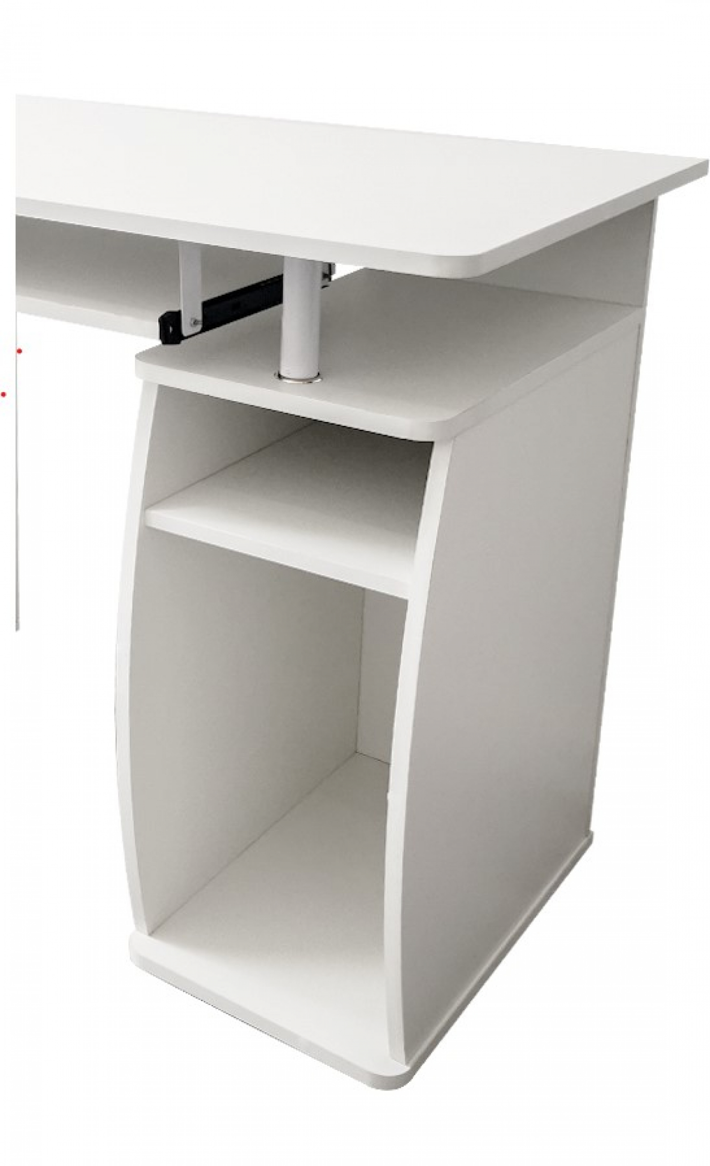 Bureau computertafel - praktisch veel opbergruimte in lades en vakken - 120 cm breed - wit - Meubel Plein Bureau computertafel - praktisch veel opbergruimte in lades en vakken - 120 cm breed - wit - Meubel Plein