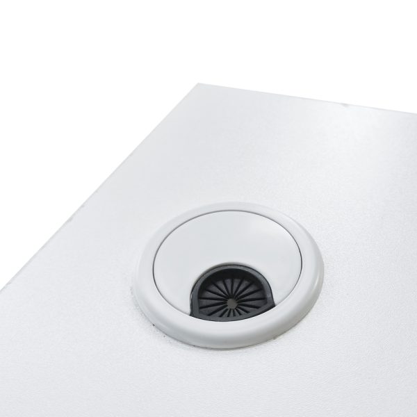 Bureau - laptoptafel - 140 cm breed en 50 cm diep - wit - Meubel Plein