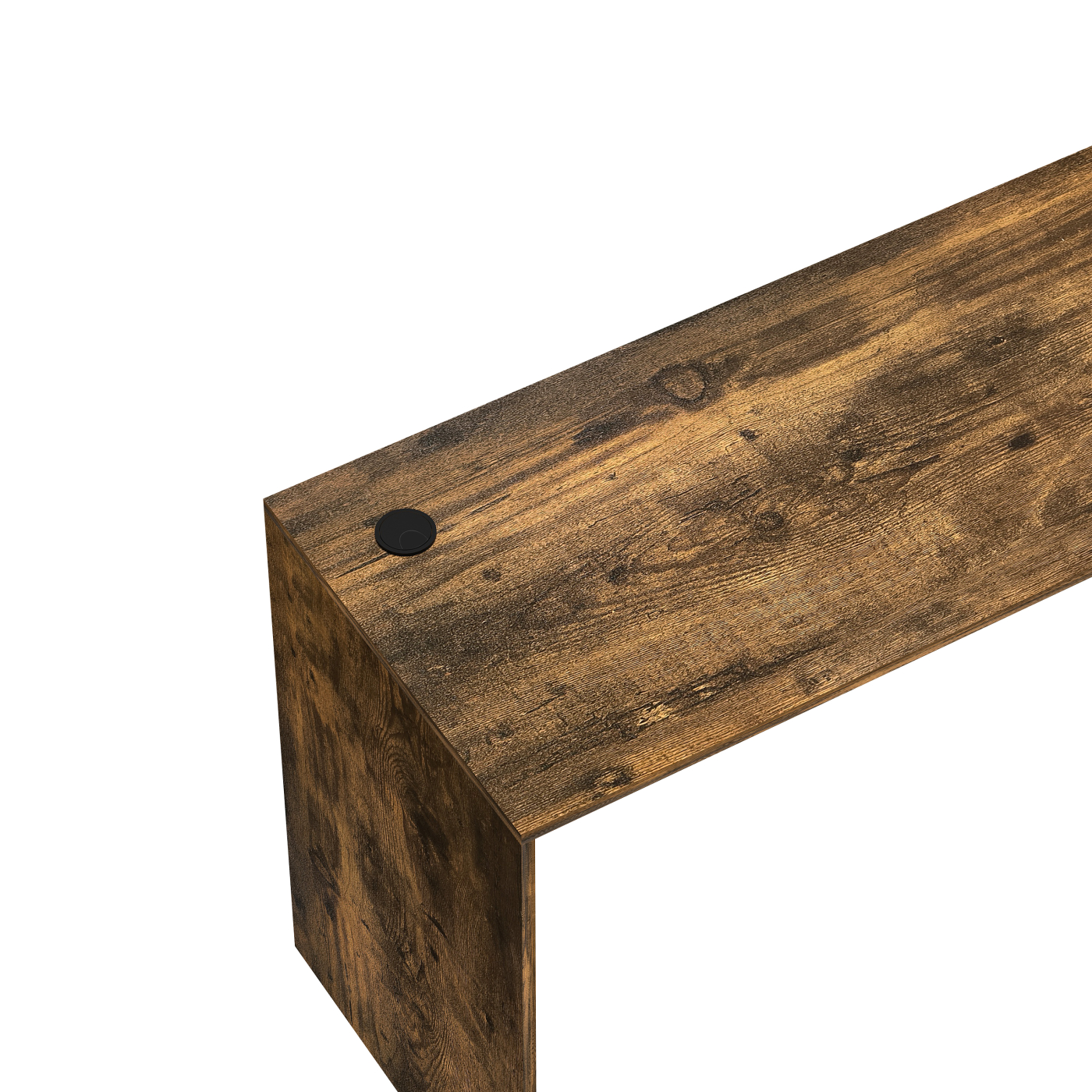 Bureau - laptoptafel - 140 cm breed en 50 cm diep - walnoot - alternatieve afbeelding