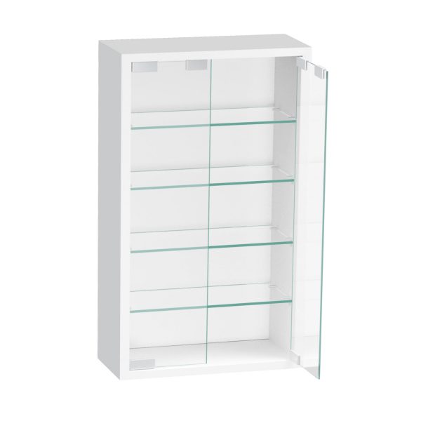 Vitrinekast staande hangende wandvitrine - 30 x 60 x 13 cm - Meubel Plein