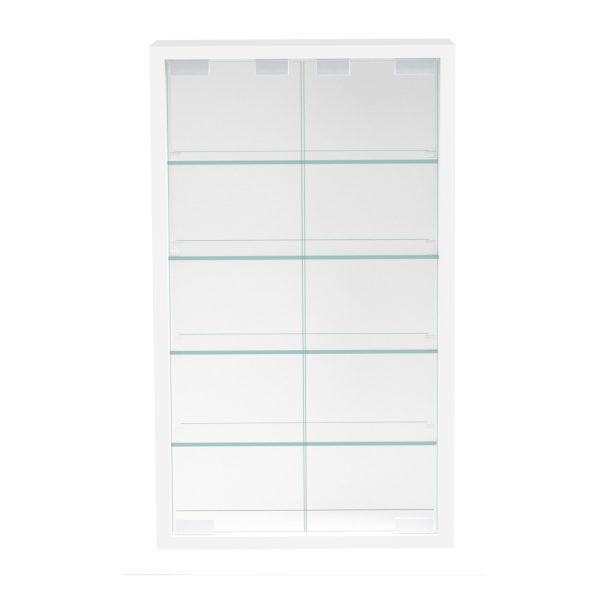 Vitrinekast staande hangende wandvitrine - 30 x 60 x 13 cm - Meubel Plein