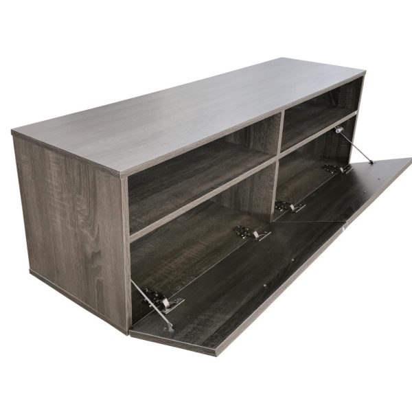 TV meubel kast - dressoir - 120 cm breed - bruin grijskleurig - Meubel Plein