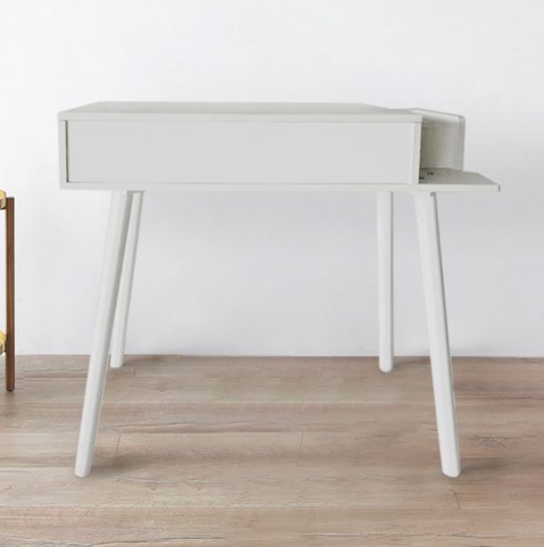 Kaptafel make up visagie opmaaktafel bureau met inklapbare spiegel 90 cm breed - Meubel Plein
