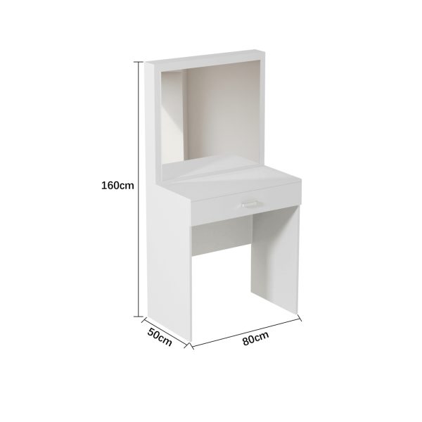 VDD - kaptafel make up visagie opmaaktafel - toilettafel - wit - Meubel Plein