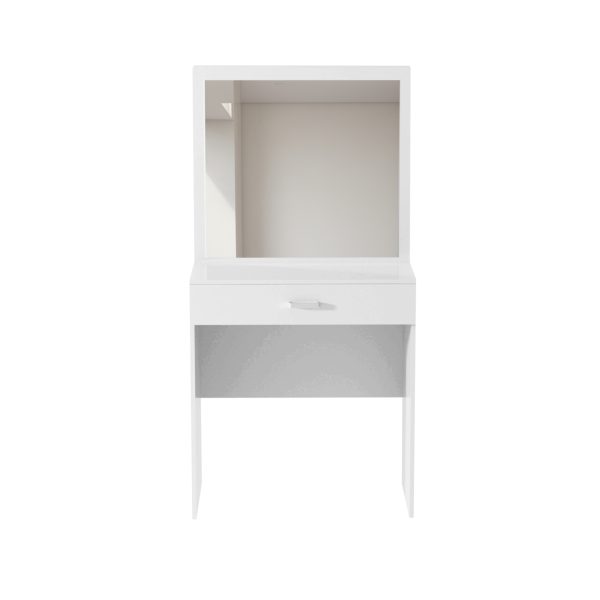 VDD - kaptafel make up visagie opmaaktafel - toilettafel - wit - Meubel Plein