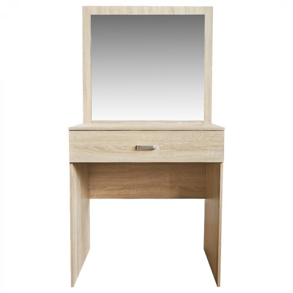 VDD - Kaptafel make up visagie opmaaktafel bureau - toilettafel - lichtbruin - Meubel Plein